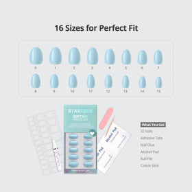 BTArtbox kit contents with glue, adhesive tabs and tools for easy application