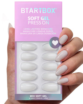 BTArtbox soft-gel texture close-up showing flexible finish for comfort
