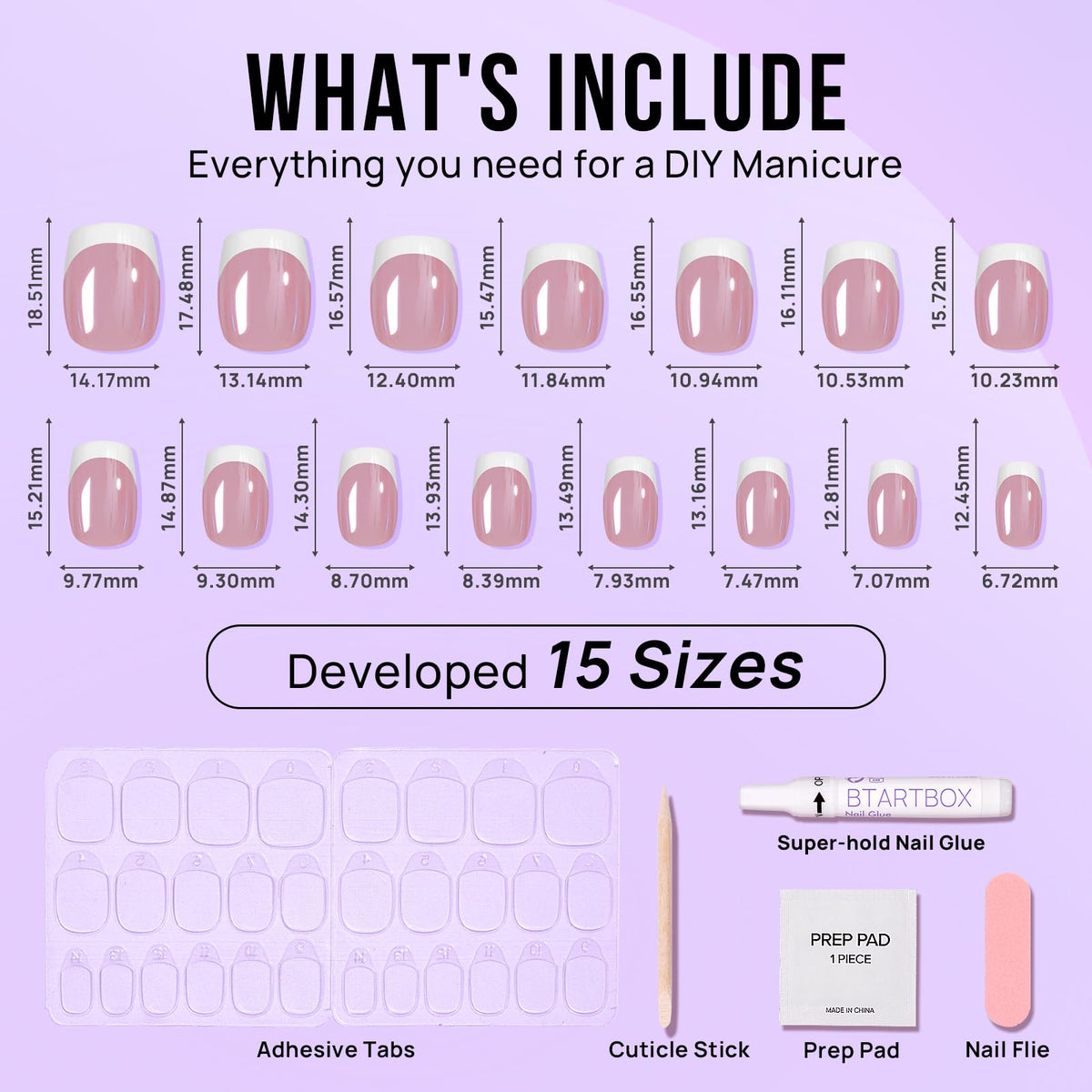 BTArtbox storage box open with 15 sizes neatly organized for fit