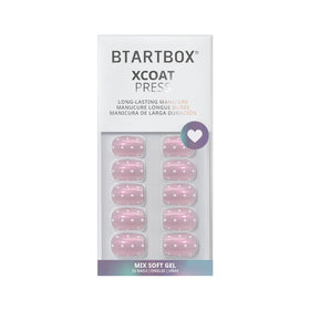 BTArtbox cured nails with glossy top coat illustrating chip-resistant shine