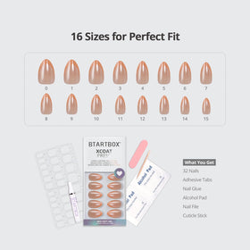 BTArtbox nails worn on hand model demonstrating salon-style look
