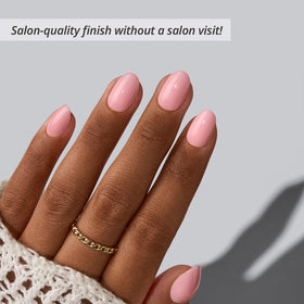 BTArtbox close-up texture of builder gel and top coat for durable glossy finish