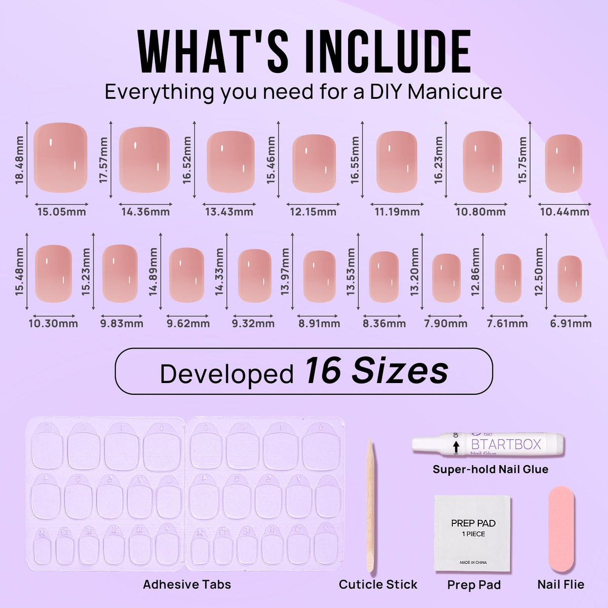 BTArtbox worn nails profile showing seamless cuticle line and comfortable everyday wear