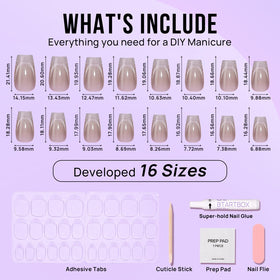 BTArtbox nails worn on hands in lifestyle shot showing how the Milky Way design enhances outfits