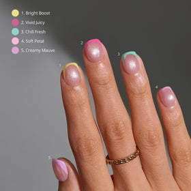 BTArtboxnails press-on nails applied to hand demonstrating quick salon result