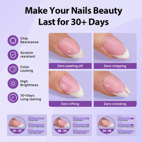 BTARTBOXNAILS builder gel texture drop showing smooth self-leveling benefit