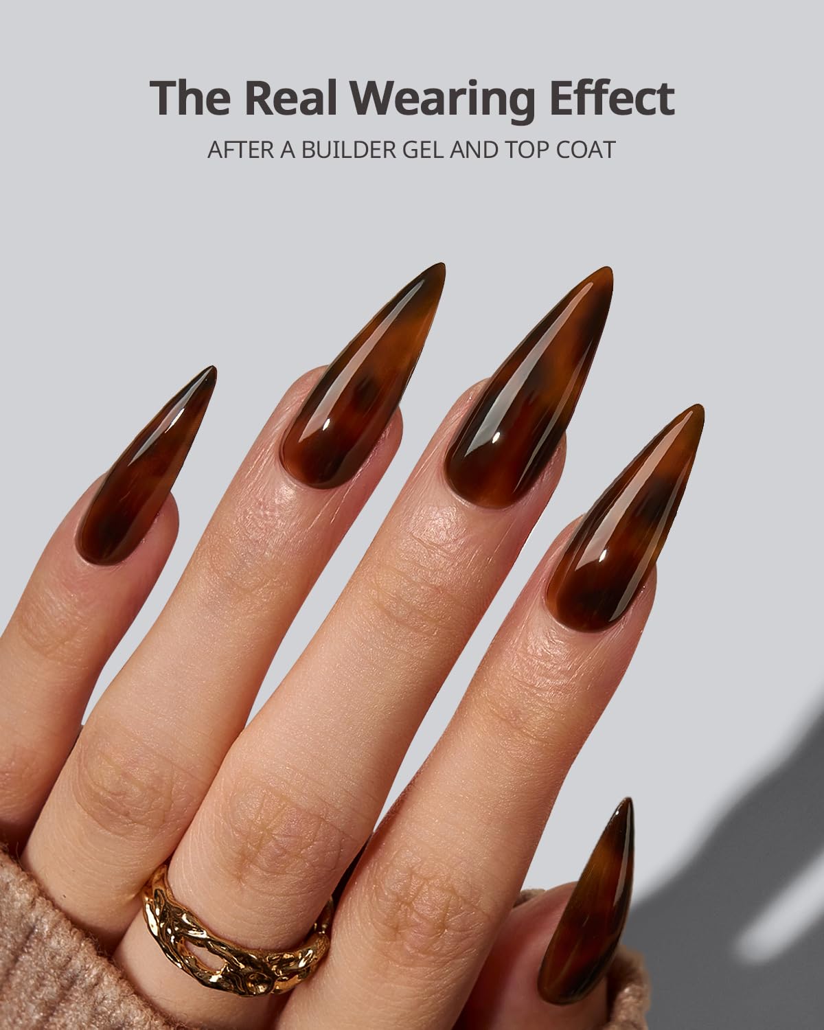 BTArtboxnails close-up of tortoiseshell texture highlighting pattern clarity and salon look