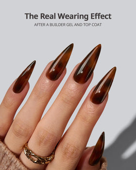 BTArtboxnails close-up of tortoiseshell texture highlighting pattern clarity and salon look