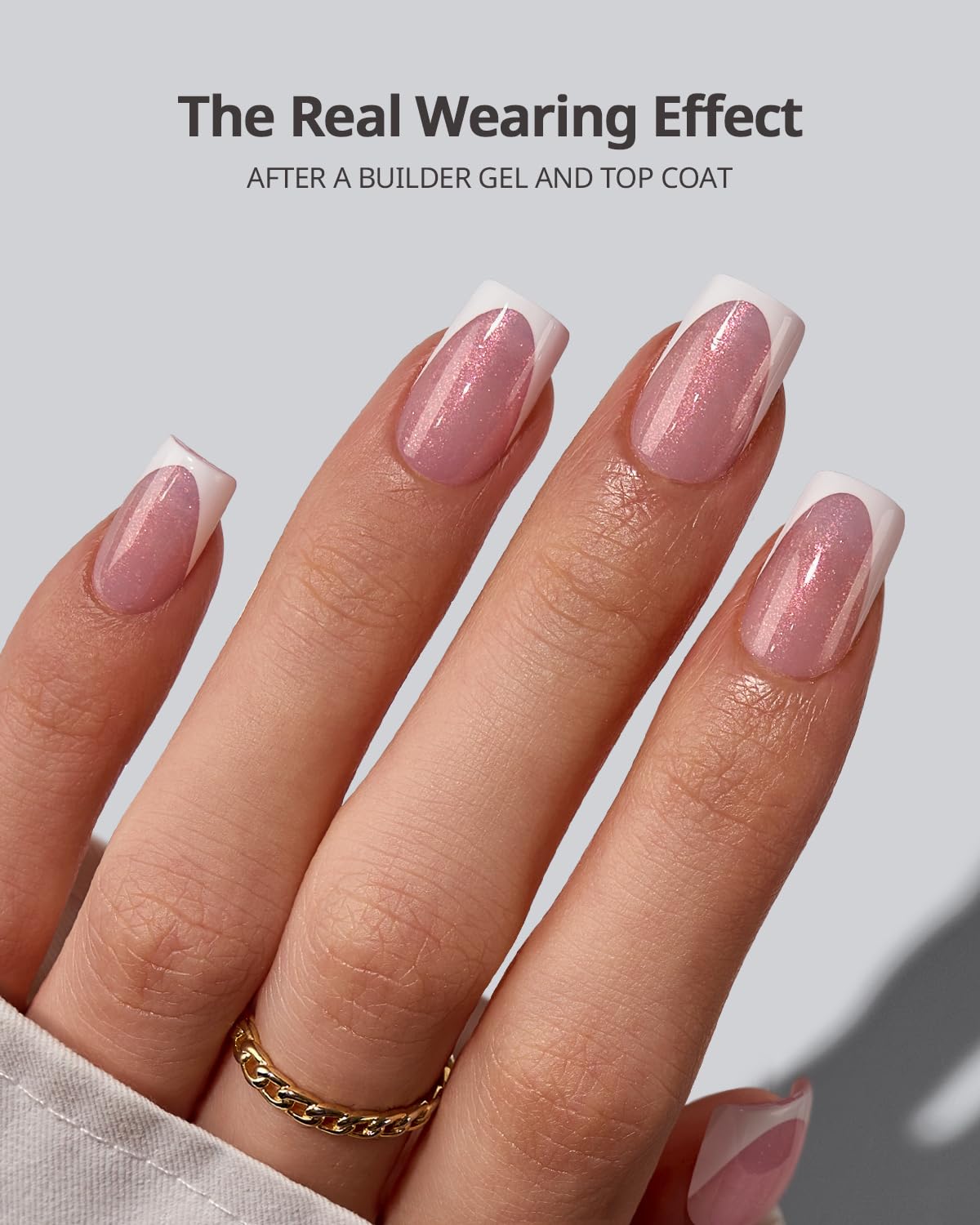 BTArtboxnails close-up of glitter French tip showing textured sparkle and seamless shine benefit