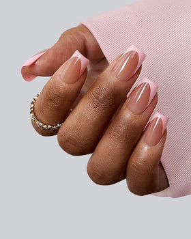 BTArtboxnails close-up of soft gel tip texture highlighting thin, natural finish