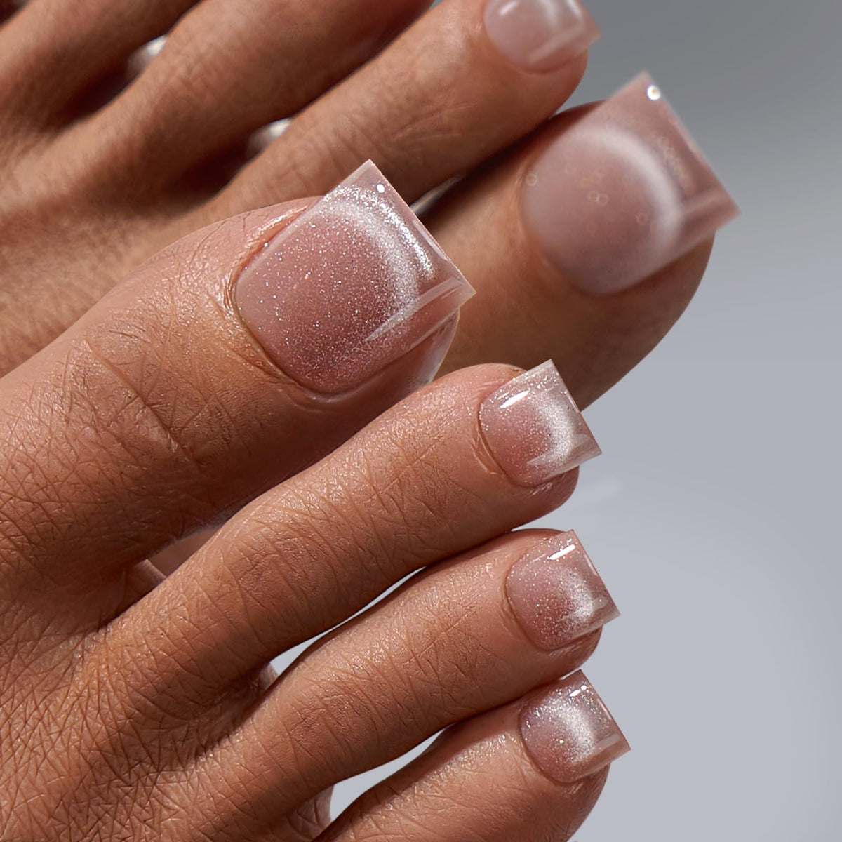 BTArtboxnails curing under LED lamp to lock in durable gel finish