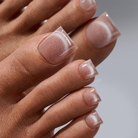 BTArtboxnails curing under LED lamp to lock in durable gel finish