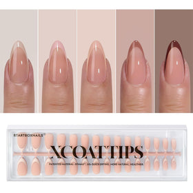 BTArtboxnails front packaging showing French press-on kit and quick benefits