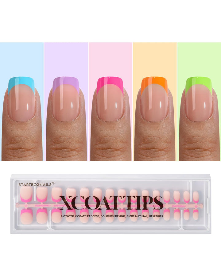 BTArtboxnails product box front showing brighter pastel French design and quantity