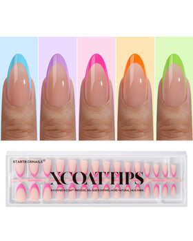 BTArtboxnails front packaging showing 150 brighter pastel tips and quick-start benefit
