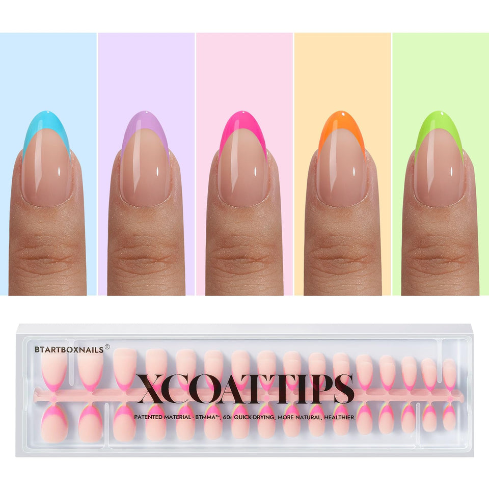 BTArtboxnails front packaging showing full 160-piece French gel kit benefit quick setup