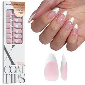 BTARTBOXNAILS front packaging showing 150-piece French gel tips benefit quick selection