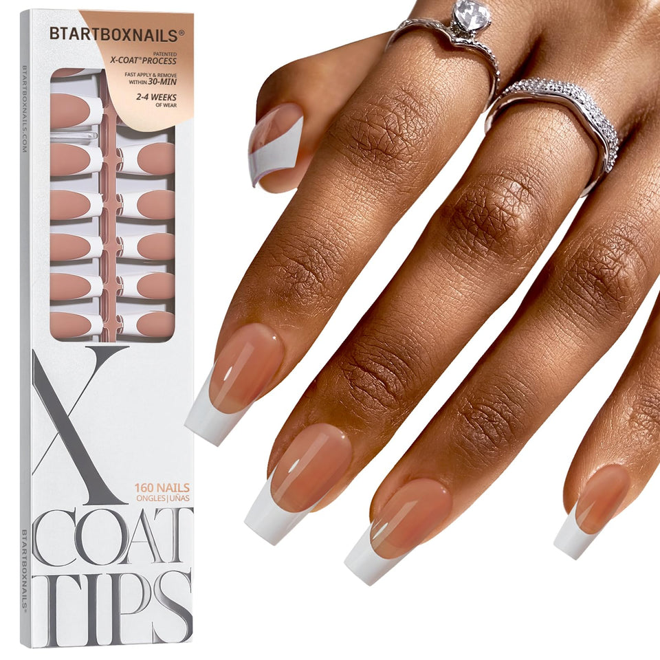 BTArtboxnails front packaging showing French tips and quantity benefits