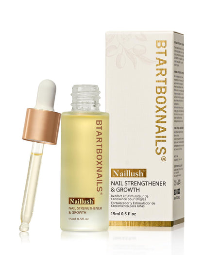 BTArtboxnails front packaging showing Naillush 15ml and benefit of repair