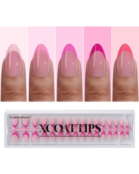 BTArtboxnails front packaging showing 160-piece pink French set and benefit of completeness