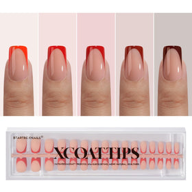 BTArtboxnails front packaging showing 160 red French tips and benefits