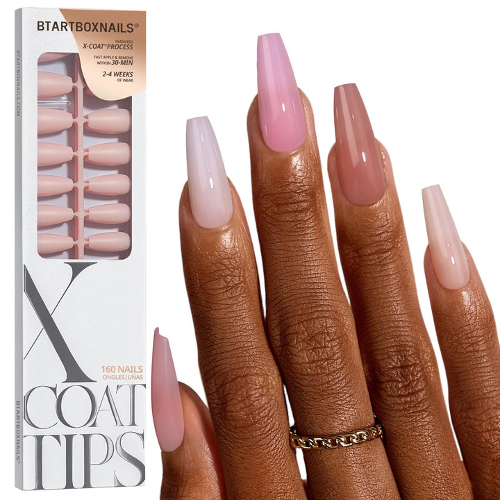 BTArtboxnails front packaging showing full 160-piece set and benefits
