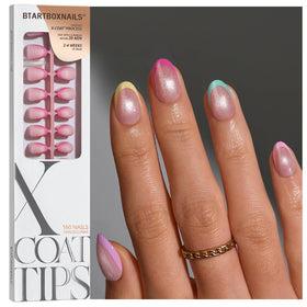 BTArtboxnails front packaging showing 160 nails and pastel French tips benefit easy selection