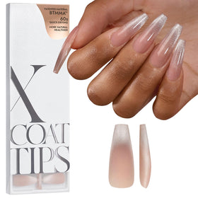 BTArtboxnails front packaging showing XCOATTIPS set and benefit of ready-to-use nails