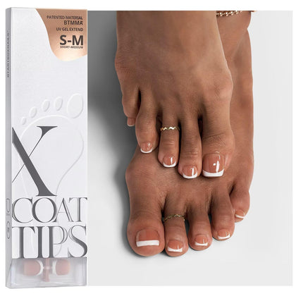 BTArtboxnails front packaging showing full set and brown French tips for easy selection