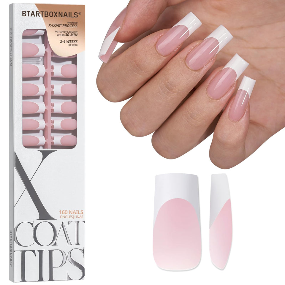 BTArtboxnails front packaging showing 160-piece French tips and quick results