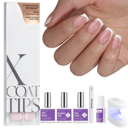 BTArtboxnails front packaging showing complete gel nail kit and lamp for convenient at-home use