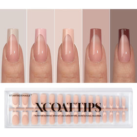 BTArtboxnails front packaging showing 150 French press-on nails for fast application