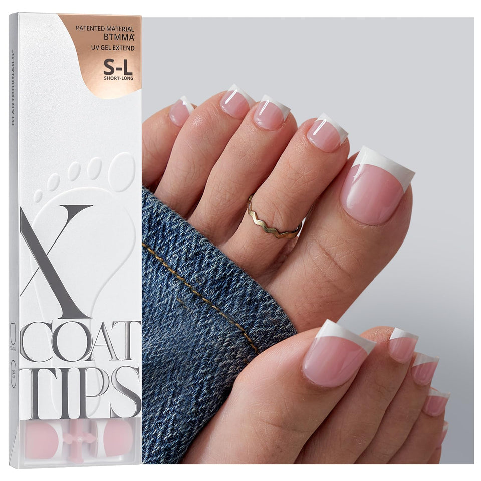 BTArtboxnails front packaging showing 150 soak-off French tips and benefits