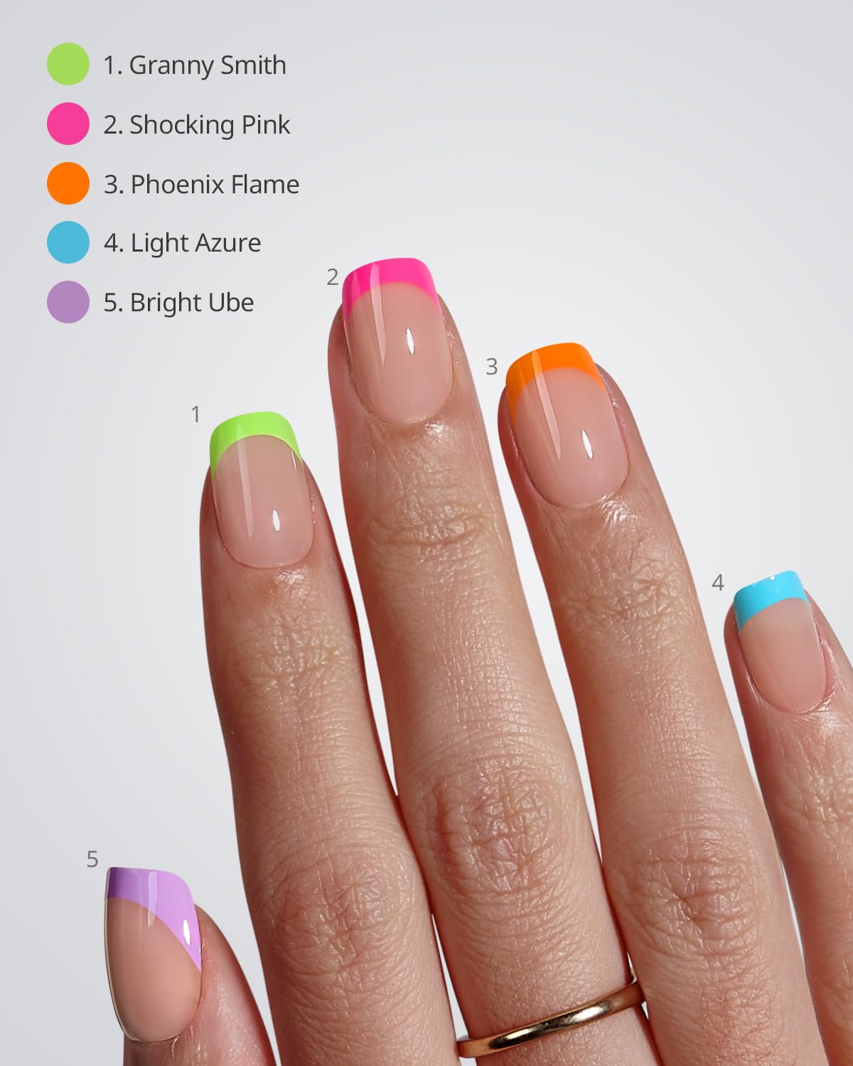 BTArtboxnails extra-short square tip shown in hand for size and scale reference