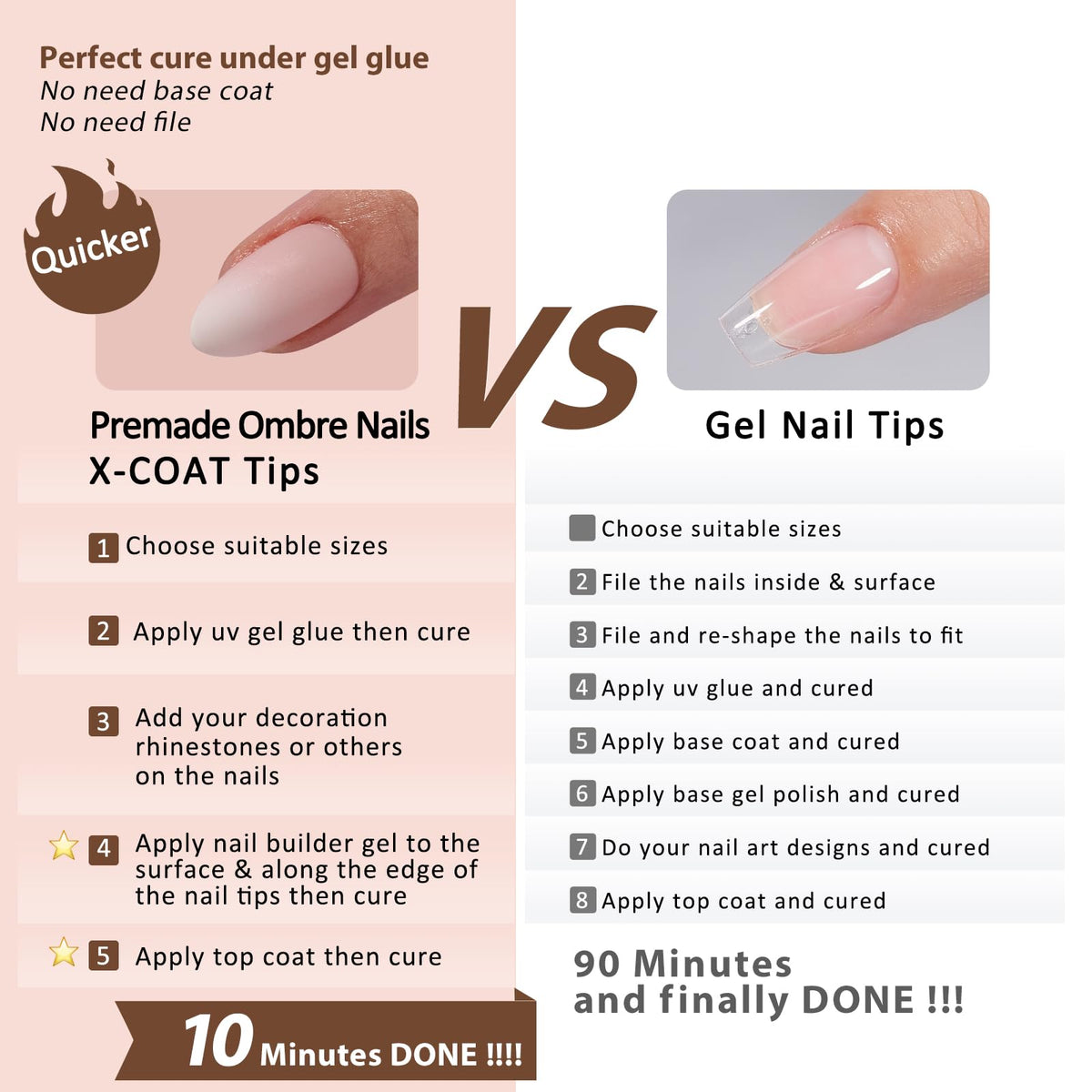 BTArtboxnails applied on hands during finish showing quick, natural wear