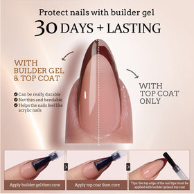 BTArtboxnails nails being applied to hand to demonstrate fast salon finish