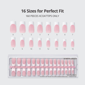 BTArtboxnails label highlighting patented X-COAT process and reliable adhesion
