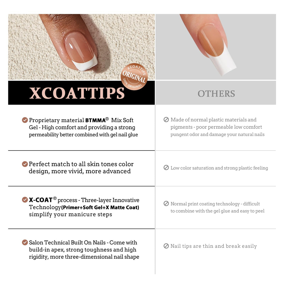 BTArtboxnails lifestyle shot wearing short almond nails for everyday style
