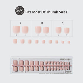 BTArtboxnails five nude shades swatch for matching tones
