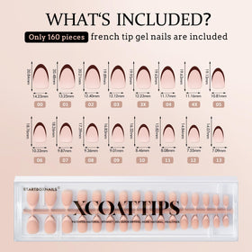 BTArtboxnails scale comparison next to natural nail for size guide