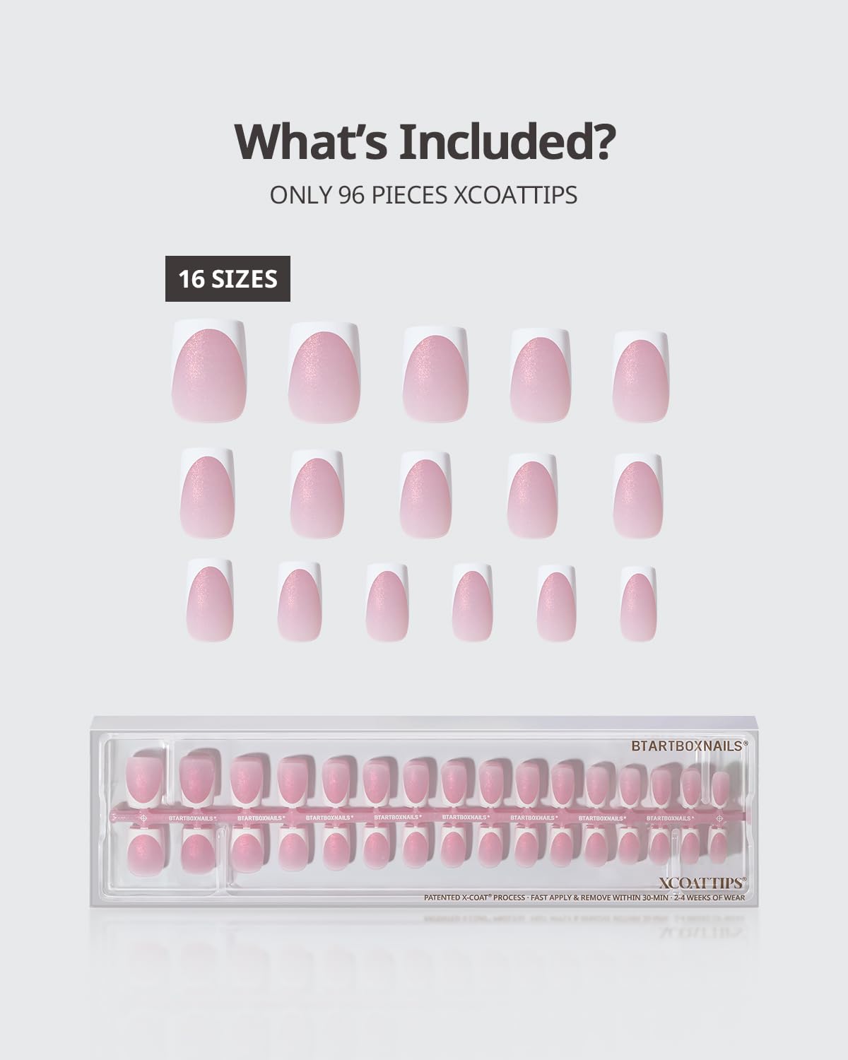 BTArtboxnails nails on hand scale comparison showing short square fit and natural-looking finish