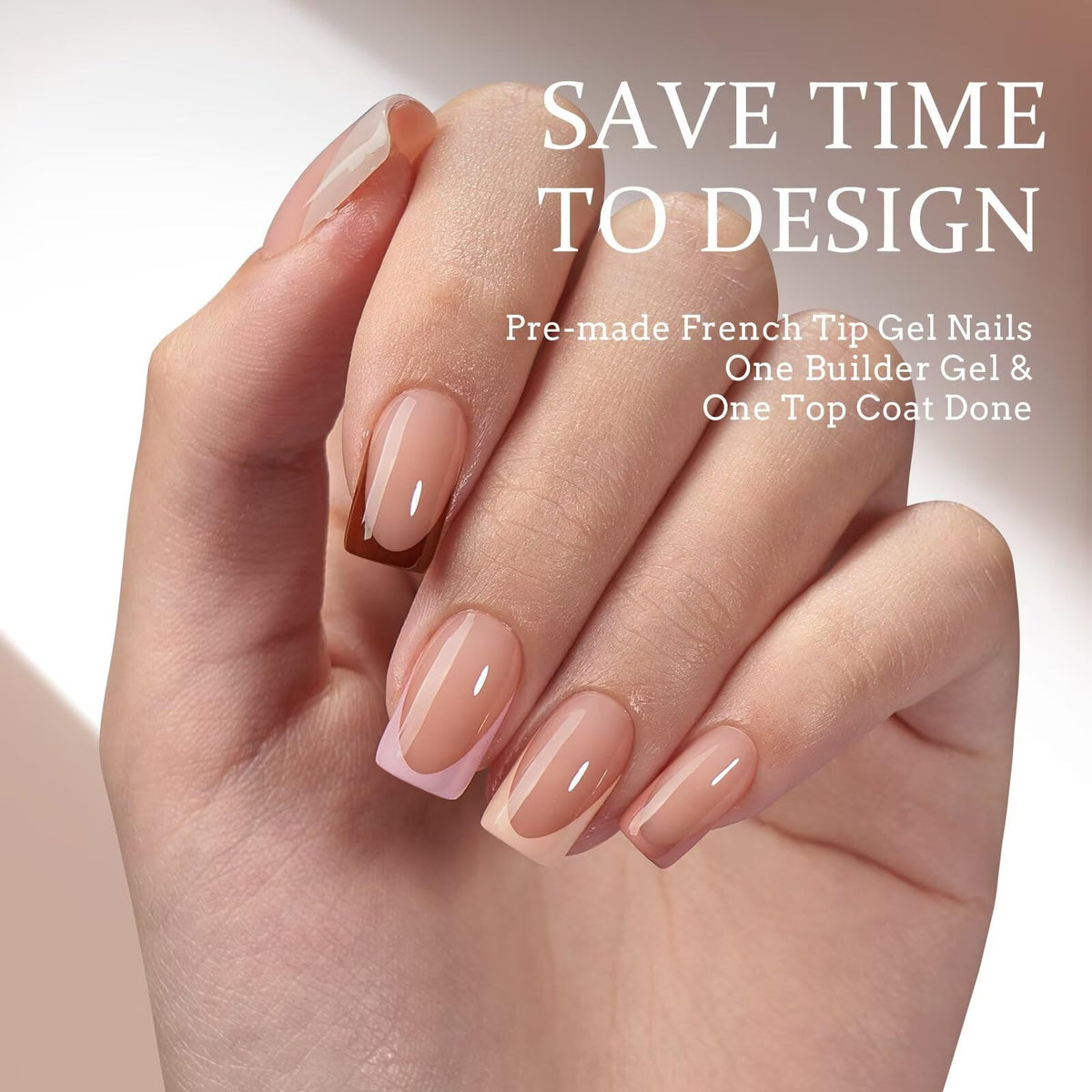 BTArtboxnails close-up of short square tip texture for natural look