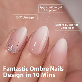 BTArtboxnails side profile of short almond shape showing natural contour fit