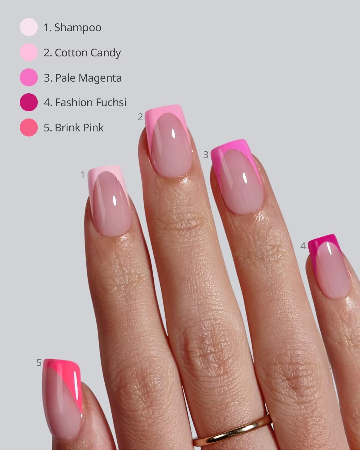 BTArtboxnails side profile showing curved fit and thin tapered edges for comfort