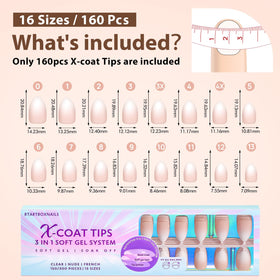 BTArtboxnails size chart layout showing 16 sizes for precise fit benefit