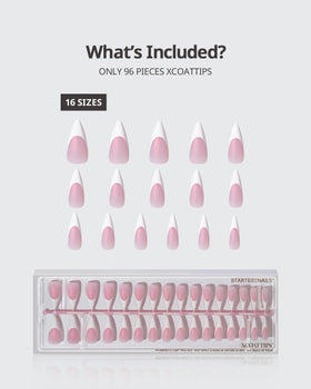 BTArtboxnails size layout displaying 16 sizes for precise fit across fingernails