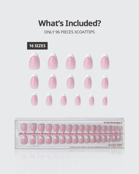 BTArtboxnails laid out in 16 sizes for an accurate, customized fit