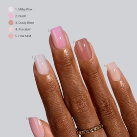 BTArtboxnails soft gel bending to show flexible comfortable wear