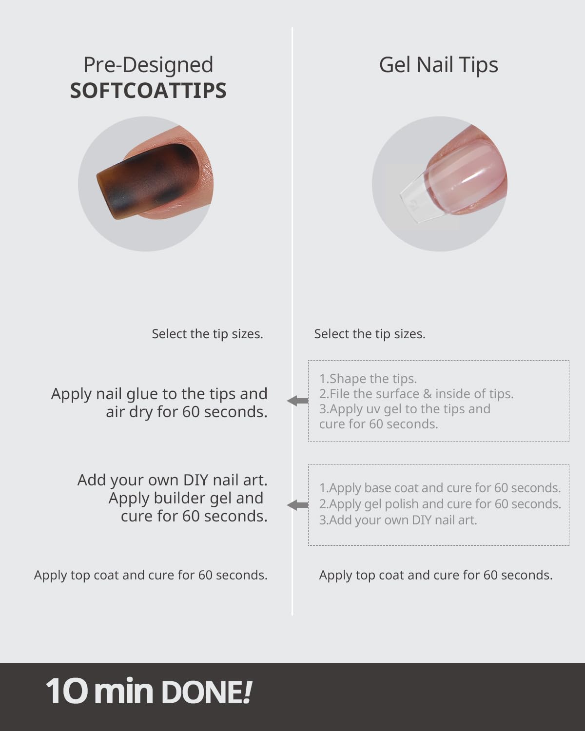 BTArtboxnails soft gel texture close-up emphasizing flexible, lightweight comfort