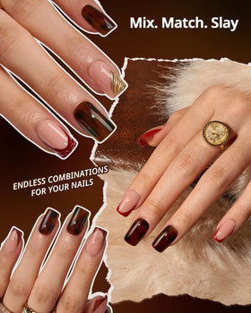 BTArtboxnails press-on application step with adhesive contact for fast salon-quality results benefit time savings